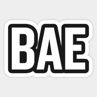 Bae (White) Sticker